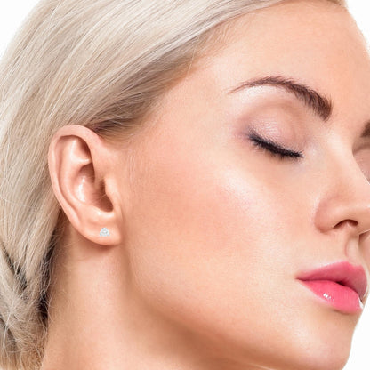 Обеци Бяло Злато 14K с Диаманти 0.26 Карата - Код: OB122 | Kirkorian Diamonds