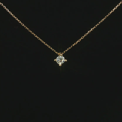 Видео на класическо колие с един естествен диамант 0.25 ct с GIA сертификат от 18К жълто злато.