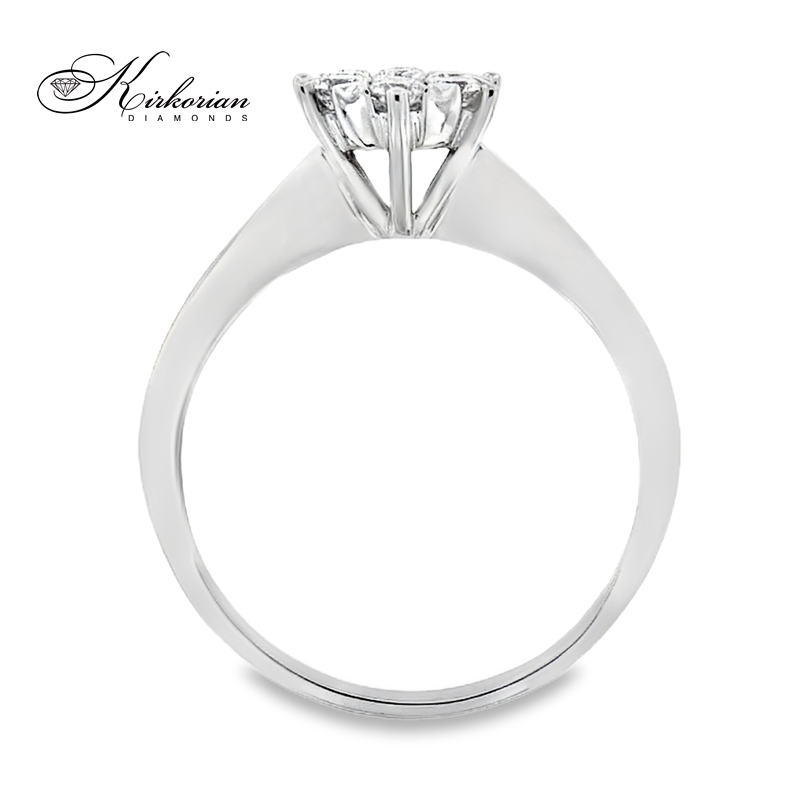 Годежен пръстен от бяло злато 18к с диаманти 0.33ct – код RN141