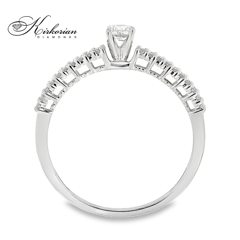 Годежен пръстен с диамант 0.30 ct в бяло злато 14К – класически стил на цени от производител