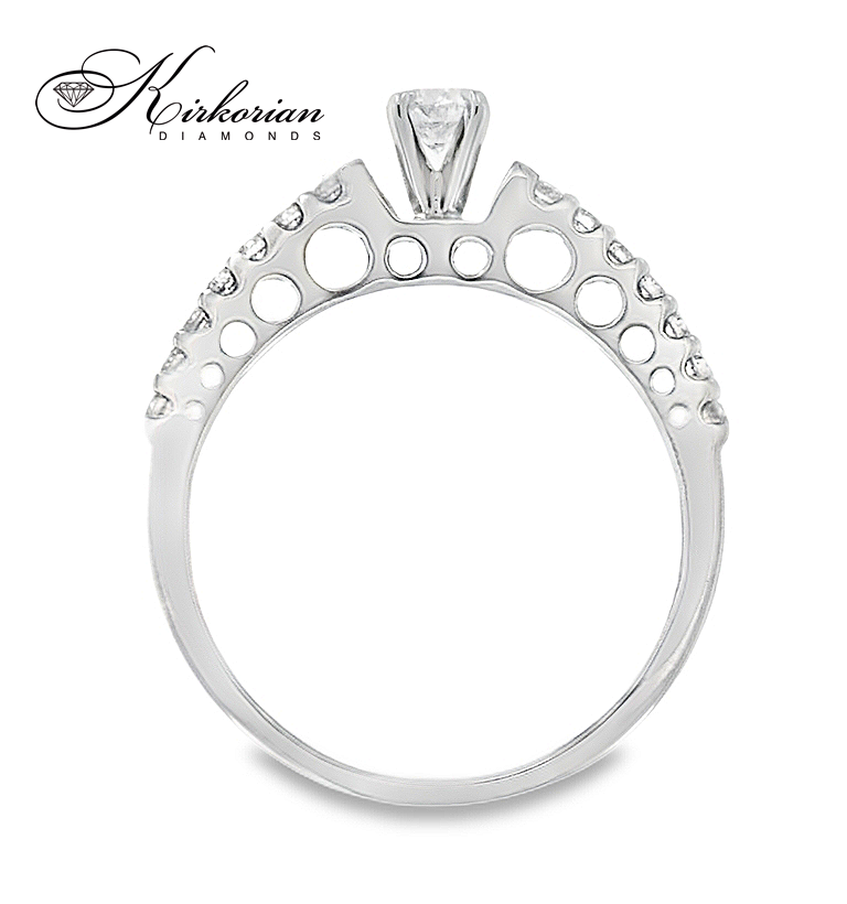 Годежен пръстен с диаманти 0.35 ct от бяло злато 14К – модел RN42