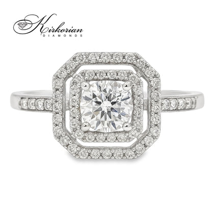 Годежен пръстен от бяло злато 14k с диамант 0.61ct – модел RN461