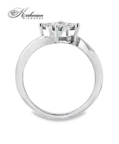 Годежен пръстен от бяло злато 18k с диаманти 0.50ct KD I/SI RN79B
