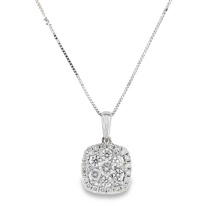 Луксозно колие с диаманти 0.50ct от бяло злато 18к – модел RN80B | Kirkorian Diamonds