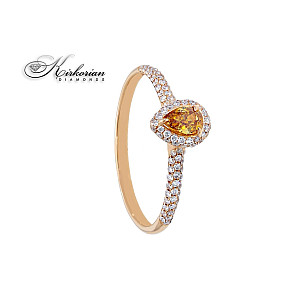 Годежен пръстен розово злато 18к  диаманти 0.50ct код:S250031   