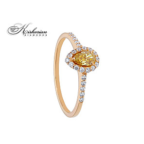 Годежен пръстен розово злато 18к  диаманти 0.55ct код:S250044  