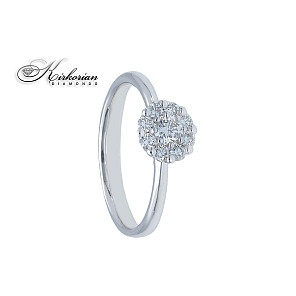  годежен пръстен  бяло злато  18к с диаманти 0.43 карата код:S262541BB      