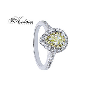 Годежен пръстен бяло злато 18к с диаманти 1.01 карата код:S253474 