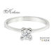 Годежен пръстен с диамант 0.30 ct GIA сертификат от бяло злато 14К – модел K155