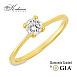 Годежен пръстен от жълто злато 14k с диамант 0.40ct GIA F/VS2 K334B Годежен пръстен от жълто злато 14k с диамант 0.40ct GIA F/VS2 K334B