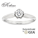 Годежен пръстен от бяло злато 14к с диамант 0.30ct – GIA сертификат – код K582