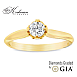 Годежен пръстен от жълто злато 14к с диамант 0.30ct – GIA сертификат – код K582A Годежен пръстен от жълто злато 14к с диамант 0.30ct – GIA сертификат – код K582A