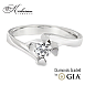 Годежен пръстен от бяло злато 14к с диамант 0.30ct – GIA сертификат – код K590