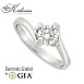 Годежен пръстен от бяло злато 14k с диамант 0.50ct GIA – модел K593 Годежен пръстен от бяло злато 14k с диамант 0.50ct GIA – модел K593