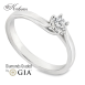 Годежен пръстен от бяло злато 14к с диамант 0.30ct – GIA сертификат – код K615