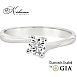Класически годежен пръстен от бяло злато 14k с диамант 0.40ct GIA E/VS1 G294A Класически годежен пръстен от бяло злато 14k с диамант 0.40ct GIA E/VS1 G294A