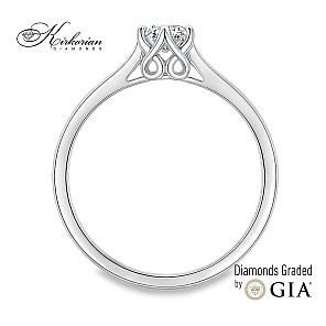 Годежен пръстен с диамант GIA 0.25 ct – злато 14К (бяло или жълто) | Цени от производител