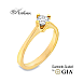 Годежен пръстен от жълто злато 14к с диамант 0.30ct – GIA сертификат – код K586G Годежен пръстен от жълто злато 14к с диамант 0.30ct – GIA сертификат – код K586G
