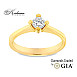 Годежен пръстен от жълто злато 14к с диамант 0.30ct – GIA сертификат – код K586G Годежен пръстен от жълто злато 14к с диамант 0.30ct – GIA сертификат – код K586G