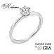 Класически годежен пръстен K623 – Бяло злато 14k с диамант 0.50ct GIA