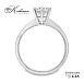 Класически годежен пръстен от бяло злато 14k с диамант 0.50ct GIA E/VS2 – модел K625