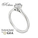 Класически годежен пръстен от бяло злато с диамант 0.50ct GIA – модел K631 Класически годежен пръстен от бяло злато с диамант 0.50ct GIA – модел K631