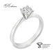 Класически годежен пръстен от бяло злато 14k с диамант 0.50ct IGI сертификат K635