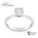 Класически годежен пръстен от бяло злато 14k с диамант 0.50ct IGI сертификат K635