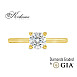 Изискан годежен пръстен от жълто злато 14k с диамант 0.50ct H VS1 IGI – модел K654B 