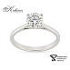 Класически годежен пръстен от бяло злато с диамант 1.00ct IGI KD673
