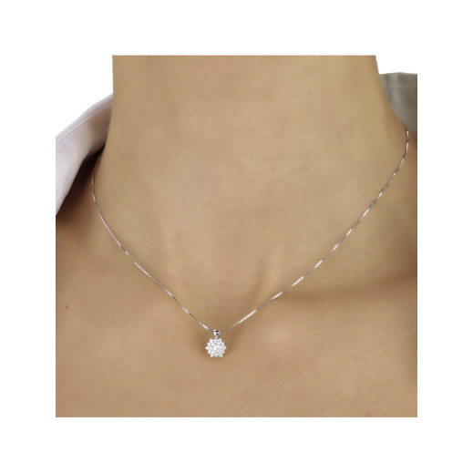 Колие от бяло злато 18k с диаманти 0.18ct – модел RN231 | Kirkorian Diamonds Колие от бяло злато 18k с диаманти 0.18ct – модел RN231 | Kirkorian Diamonds