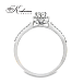 Годежен пръстен от бяло злато 14к с естествени диаманти 0.29ct – код RN27