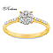 Годежен пръстен с диаманти 0.33 ct от жълто злато 18К – модел RN84A Годежен пръстен с диаманти 0.33 ct от жълто злато 18К – модел RN84A