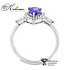 Годежен пръстен от бяло злато 18k с танзанит 1.10ct и диаманти 0.28ct IGI RT8 Годежен пръстен от бяло злато 18k с танзанит 1.10ct и диаманти 0.28ct IGI RT8