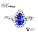 Годежен пръстен от бяло злато 18k с танзанит 1.10ct и диаманти 0.28ct IGI RT8 Годежен пръстен от бяло злато 18k с танзанит 1.10ct и диаманти 0.28ct IGI RT8