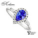 Годежен пръстен от бяло злато 18k с танзанит 1.10ct и диаманти 0.28ct IGI RT8 Годежен пръстен от бяло злато 18k с танзанит 1.10ct и диаманти 0.28ct IGI RT8