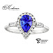 Годежен пръстен от бяло злато 18k с танзанит 1.10ct и диаманти 0.28ct IGI RT8 Годежен пръстен от бяло злато 18k с танзанит 1.10ct и диаманти 0.28ct IGI RT8