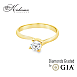 Класически годежен пръстен от жълто злато 14k с диамант 0.40ct GIA F/VS2 G294 Класически годежен пръстен от жълто злато 14k с диамант 0.40ct GIA F/VS2 G294