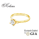 Класически годежен пръстен от жълто злато 14k с диамант 0.40ct GIA F/VS2 G294 Класически годежен пръстен от жълто злато 14k с диамант 0.40ct GIA F/VS2 G294