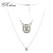 Колие от бяло злато 18k с диаманти 0.27ct – елегантен модел IT40 с кръгли и багет диаманти Колие от бяло злато 18k с диаманти 0.27ct – елегантен модел IT40 с кръгли и багет диаманти