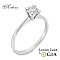 Годежен пръстен от бяло злато 14k с диамант 0.50ct GIA сертификат K155A Годежен пръстен от бяло злато 14k с диамант 0.50ct GIA сертификат K155A