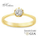 Годежен пръстен с диамант 0.30ct GIA от жълто злато 14к – модел K377G