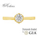 Годежен пръстен с диамант 0.30ct GIA от жълто злато 14к – модел K377G
