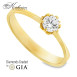 Годежен пръстен с диамант 0.30ct GIA от жълто злато 14к – модел K377G