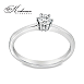 Годежен пръстен от бяло злато 14К с диамант 0.18 ct VS2 F – K475