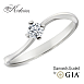 Годежен пръстен от бяло злато 14К с диамант 0.25 ct GIA сертификат – Перфектно съотношение цена-качество | Kirkorian Diamonds