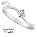 Годежен пръстен от бяло злато 14К с диамант 0.25 ct GIA сертификат – Перфектно съотношение цена-качество | Kirkorian Diamonds
