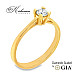 Годежен пръстен с диамант 0.25 ct GIA – жълто злато 14К | Цени от производител
