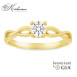 Годежен пръстен от жълто злато 14к с диамант 0.30ct – GIA сертификат – код K575B