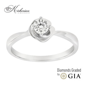 Годежен пръстен с диамант 0.25 ct GIA – цени от производител